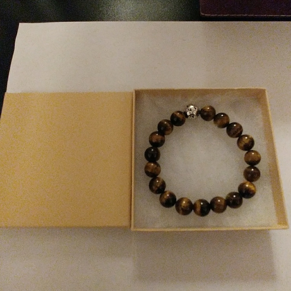 Golden Tiger Eye Stone Bracelet - Picture 8 of 8